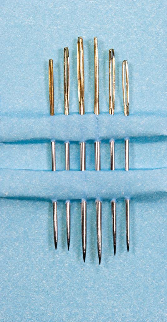 Sticknadeln mit Spitze No.18-22 6Stk.